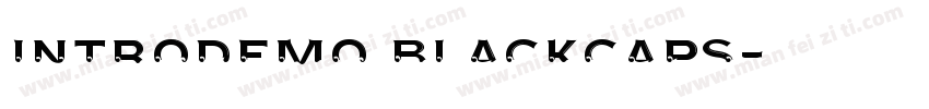 introdemo blackCAPS字体转换